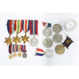 WWII Medal group with War Medal, 139 - 1945 star, Italy Star and France & Germany Star together with