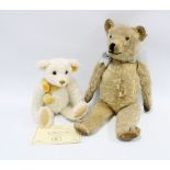 Steiff Millennium Bear, with certificate of authenticity serial no. 10423, together with a larger