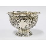 Late Victorian silver sugar bowl, London 1899, 7 x 10cm high