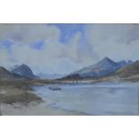 Peter MacGregor Wilson RSW (1856 - 1928) watercolour of a Scottish Loch, signed, framed under glass,