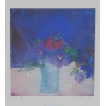 Penworth, Viola I, coloured print, pencil signed, glazed frame, size overall 34 x 35cm