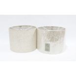 Pair of Croft Linen shades retailed by John Lewis, 30cm.