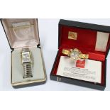 Lady's Enicar Sherpa Star vintage wristwatch with original box and a lady's stainless steel