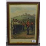 '1st (The Royal) Regiment, Ackermann coloured print, framed under glass 30 x 40cm