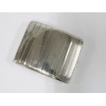 Edwardian silver cigarette case, Birmingham 1909, 10 x 8cm