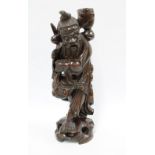 Chinese carved rootwood figure, 43cm.
