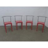 Philippe Starck (1949) set of four "Dr Glob" chairs for Kartell, 1980's, 72 x 48 x 35cm. (4)