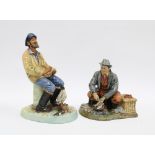 Royal Doulton figures The Seafarer HN2455 & Bon Appetit HN2444 (2)