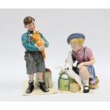 Two Royal Doulton limited edition figures, 'Welcome Home' HN3299, no. 1907/9500 and 'The Homecoming'