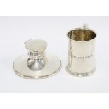 An Edwardian silver christening mug, Birmingham 1903, probably by Charles Horner together with a