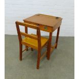 Vintage Tri-Ang child's desk and chair. 63 x 52 x 44cm. (2