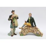 Two Royal Doulton figures, 'The Laird' HN2361 and 'Robert Burns', HN3641, taller 21cm (2)