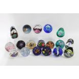 Caithness Glass paperweights, limited editions to include Desert Orchid, Coral, Artic Orchid,