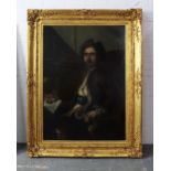 Peter the Great, 19th century half length portrait, oil on canvas, unsigned, within a good giltwood