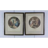 After George Morland (1763-1804) pair of colour engraved prints, circa 1780, to include 'The