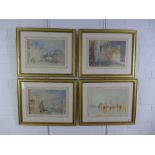 JMW Turner (175 - 1851) set of four framed prints to include The Sun of Venice, The Rialto -