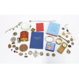 Mixed lot to include Masonic books, commemorative medallions, moneyboxes, some militaria, etc (a