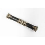 Victorian Scottish silver mounted tipstaff, one end with Edinburgh crest and 'Nisi Dominus Frustra',