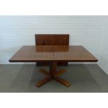 Skovby Danish extending dining table with two extra leaf's, 265 x 72 x 100cm.