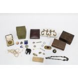 Vintage costume jewellery, various badges and lapel pins to include a WWII Hospitals Emergency