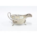 George VI silver sauce boat by Viners, Sheffield 1948, 15cm long