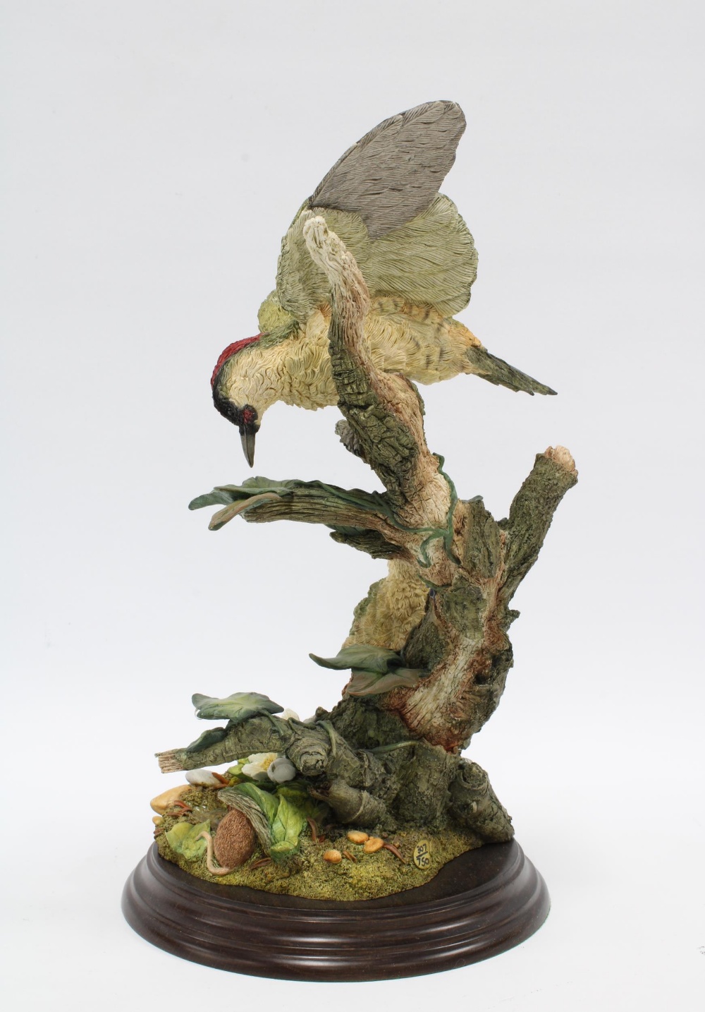 A limited edition Country Artists sculpture 'Shrewd Visitor', on wooden base, 29cm high - Image 2 of 2