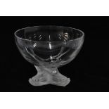 Lalique cristal "Igor" caviar glass bowl, 15 x 19cm