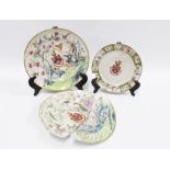 Three late 18th / early 19th century Chinese export ware armorial wares to include two soup