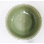 Chinese celadon bowl, Ming circa 15/16th century, modestly decorated with Flowers to centre, 5 x 16c