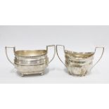 George V silver sugar bowl, William Hutton & Sons, Sheffield 1932 together with another by George