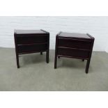 Pair of bedside cabinets, 51 x 54 x 46cm. (2)