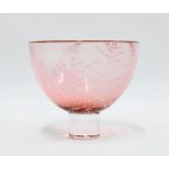 Stephen Gillies & Kate Jones contemporary studio 'Bracken' glass bowl, Ltd Ed 56/75, signed, 14 x