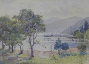 Ann Dallas (SCOTTISH 1908 - 1997), 'Ben Laws & Loch Tay' watercolour from the artist's sketchbook,