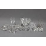A collection of 19th century moulded glass (13)