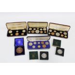 Quantity of cased Specimen coin sets to include QEII 1953, etc (a lot)
