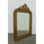 Gilt framed wall mirror, 56 88cm.