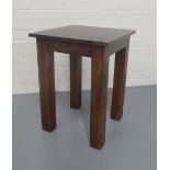 A contemporary hardwood side / lamp table, 45 x 61cm.