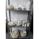 A quantity of Derby Posies, Royal Crown Derby table wares to include a teaset, dinner set and