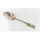 Liberty & Co silver Art Nouveau preserve spoon, Birmingham 1935, 13cm long