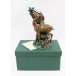 Minton in Miniature 'Fawn' limited edition 97/250, with certificate, original box, approx. 26cm high