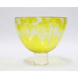 Stephen Gillies & Kate Jones contemporary studio glass bowl, Ltd Ed 8/75, signed, 14 x 16cm.