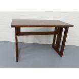 Hemelaer hardwood metamorphic consol / serving table, 120 x 80 x 60cm.