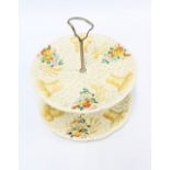 Clarice Cliff Celtic Harvest cake stand, 25 x 23cm.