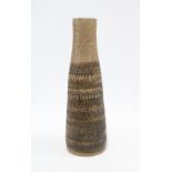 Studio pottery vase, signed on base, 38cm