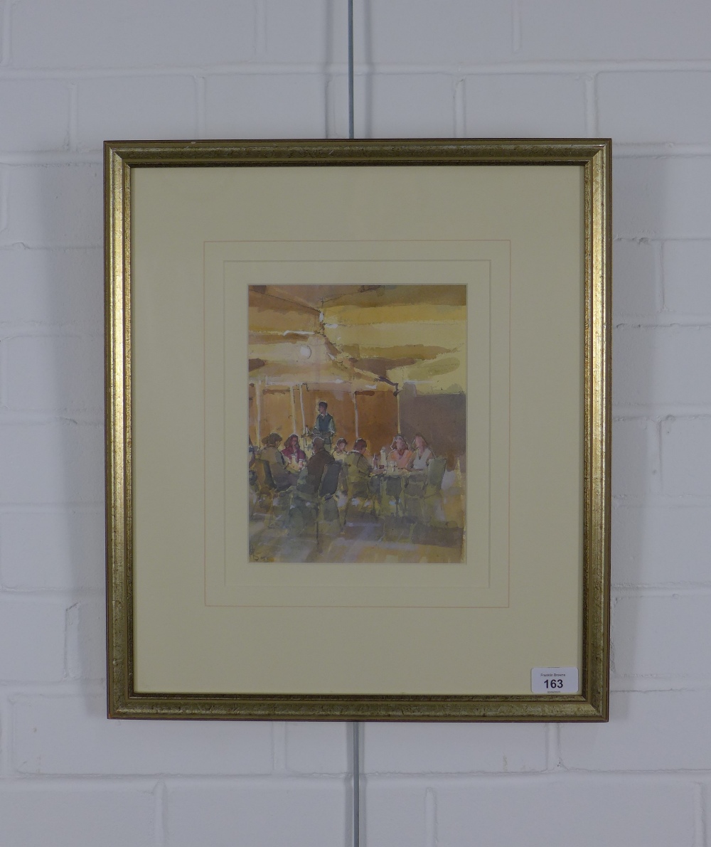 Paul Banning (b 1934) 'A Warm Evening - San Stefano' , watercolour, signed with initials and - Image 2 of 3