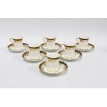 Hammersley & Co six piece coffee cups and saucers (6)