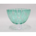 Stephen Gillies & Kate Jones contemporary studio glass bowl, signed, 14 x 16cm.