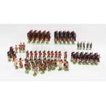 Collection of Britain's painted highland regiment soldiers and others, etc (a lot)