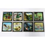 A set of twenty-four late Victorian colour glass slides depicting scenes from Charles Kingsley`s `