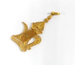 Eastern gold pendant, likely from Oman